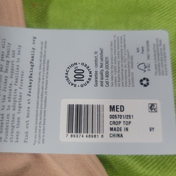 NWT Jockey Seamfree Bralette Nude - Picture 2 of 5